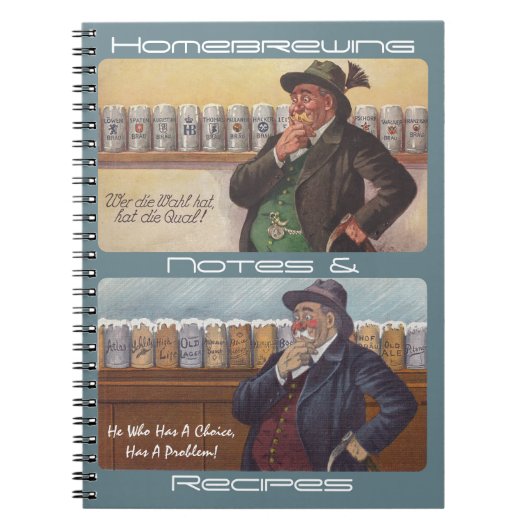 Duitse Proverb-notities voor thuisbrouwerijen Notitieboek (Voorkant)