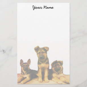 Duitse puppies briefpapier