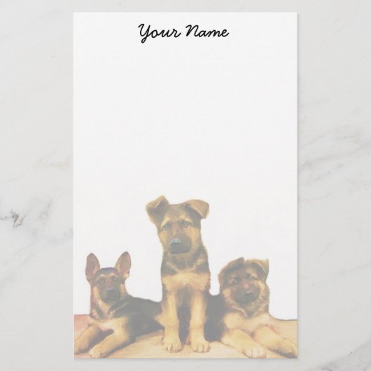 Duitse puppies briefpapier (Voorkant)