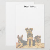 Duitse puppies briefpapier (Voorkant / Achterkant)