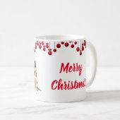 Duitse Puppies van schapen en rode sierplanten Koffiemok (Voorkant rechts)