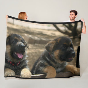 Duitse Puppies van Shepherd Fleece Blanket Deken