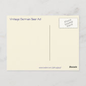  Duitse reclame voor bier Briefkaart (Achterkant)
