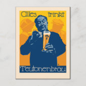  Duitse reclame voor bier Briefkaart (Voorkant)