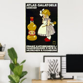 Duitse reclame voor salumolie poster (Thuiskantoor)