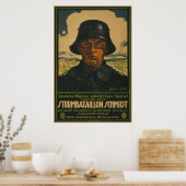 Duitse Recruitment Sturmbatallion Schmidt poster (Keuken)