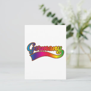 Duitse Regenbooglogo Feestdagenkaart