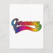 Duitse Regenbooglogo Feestdagenkaart (Voorkant)