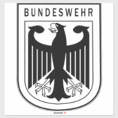 Duitse Retro Bundeswehr Sticker (Vel)