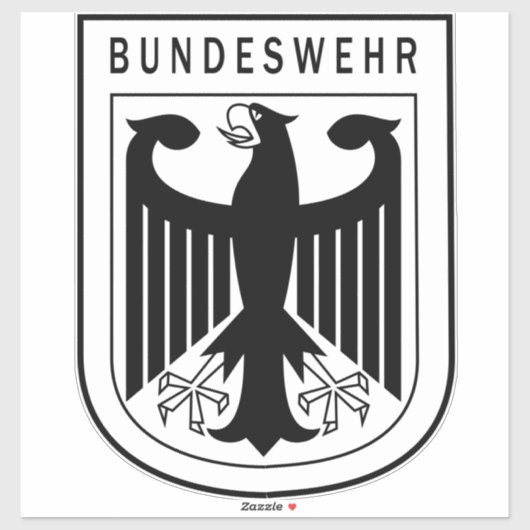 Duitse Retro Bundeswehr Sticker (Vel)
