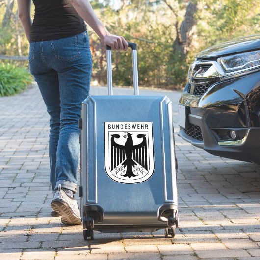 Duitse Retro Bundeswehr Sticker (Koffer Insitu)