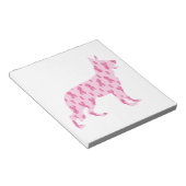 Duitse ribberen herderroze kanker notitieblok (Schuin)