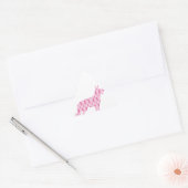 Duitse ribberen herderroze kanker sticker (Envelop)