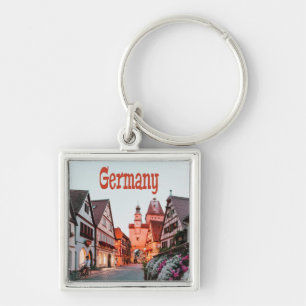 Duitse rijtjeshuizen sleutelhanger