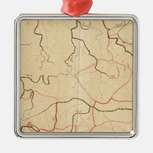 Duitse rivieren 2 metalen ornament (Voorkant)