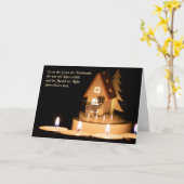 Duitse Romantische Vrolijke Kerstmis Groeten Kaart (Gele Bloem)