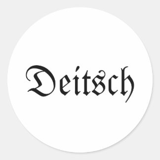 Duitse ronde stickers