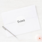 Duitse ronde stickers (Envelop)