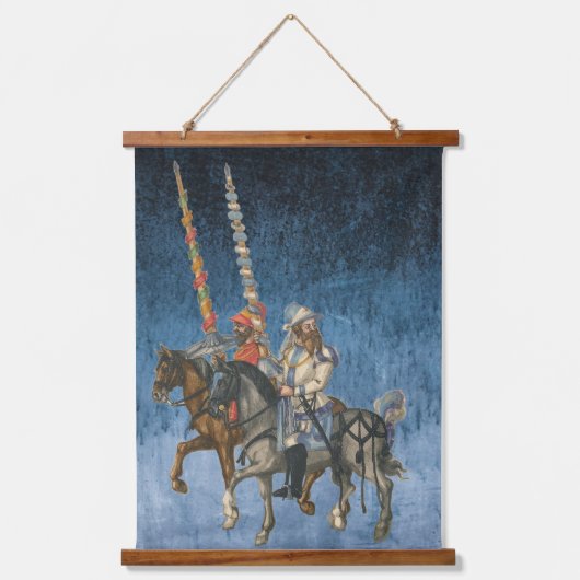  Duitse ruiters met lansen Hangend Wandkleed (Voorkant)