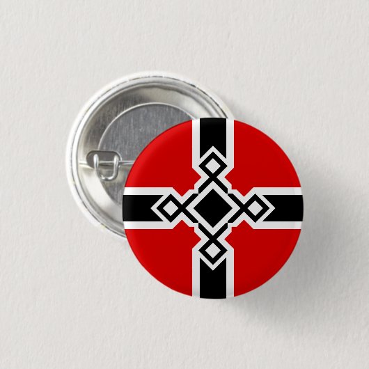 Duitse Rune Cross Badge Ronde Button 3,2 Cm (Voorkant /achterkant)