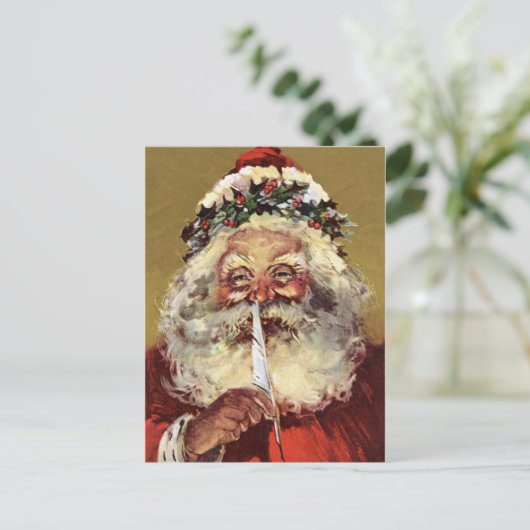 Duitse Santa  Briefkaarten (Staand voorkant)