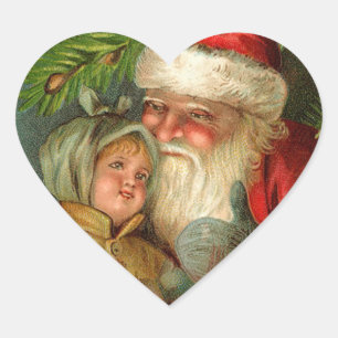 Duitse Santa Kerst stickers
