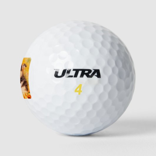 Duitse schaapherderpuppy golfballen (Logo)