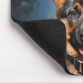 Duitse schaapherderpuppy muismat (Hoek)