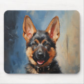 Duitse schaapherderpuppy muismat (Voorkant)