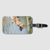 Duitse schaapherreepjes in water bagagelabel (Voorkant (horizontaal))