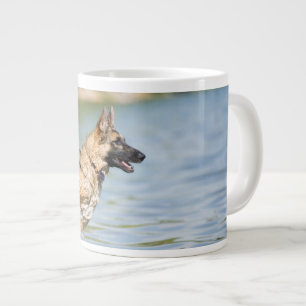 Duitse schaapherreepjes in water grote koffiekop