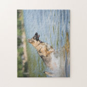 Duitse schaapherreepjes in water legpuzzel (Verticaal)