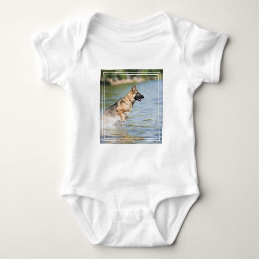 Duitse schaapherreepjes in water romper (Voorkant)