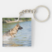 Duitse schaapherreepjes in water sleutelhanger (Achterkant)
