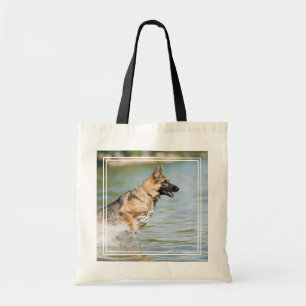 Duitse schaapherreepjes in water tote bag