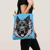 Duitse schaapjeshond Angel Tote Bag (Dichtbij)