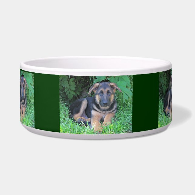 Duitse schaapjespuppy - Dog bowl Voerbakje (Voorkant)