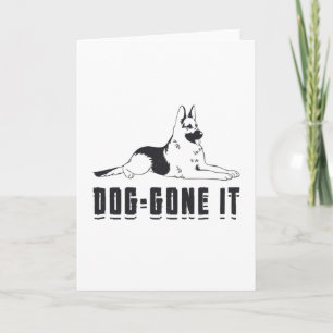 Duitse schaapse hond-hond-Gone it Dogs Animal Vint Kaart