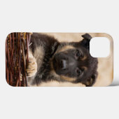 Duitse schapenhouderij in mandje Case-Mate iPhone case (Achterkant (horizontaal))