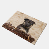 Duitse schapenhouderij in mandje deurmat (Schuin)