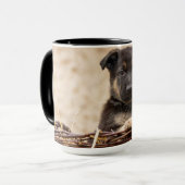 Duitse schapenhouderij in mandje mok (Voorkant links)