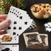 Duitse schapenhouderij in mandje pokerkaarten (Insitu)