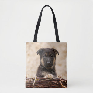 Duitse schapenhouderij in mandje tote bag