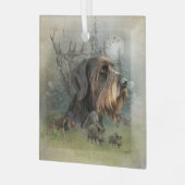 Duitse scharnierwijzer, boarjestglas O Glas Ornament (Voorkant links)