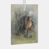 Duitse scharnierwijzer, boarjestglas O Glas Ornament (Voorkant Rechts)