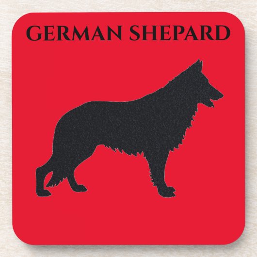 DUITSE SCHEPARD onderzetters met kurk achterste se (Voorkant)