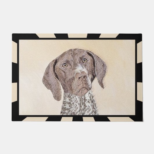 Duitse schilderkunst met horthaired-aanwijzer deurmat (Voorkant)