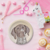 Duitse schilderkunst met horthaired-aanwijzer papieren bordje (Feest)