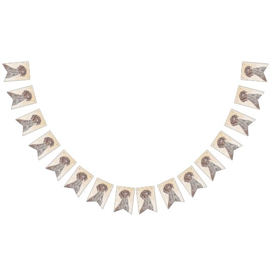 Duitse schilderkunst met horthaired-aanwijzer vlaggetjes (Alle)