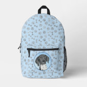 Duitse schilderkunst met horthaired pointer bedrukte rugzak (Voorkant)